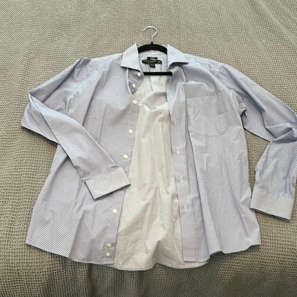 Pronto Uomo Blue Pattern Dress Shirt